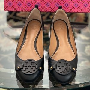 Tory Burch Black Flats